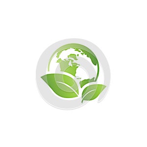 World environment logo icon template