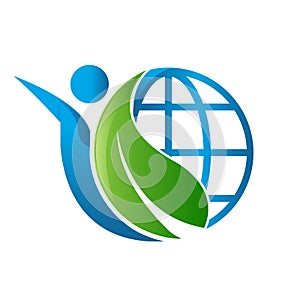 World environment renewable green energy logo vector illustrations