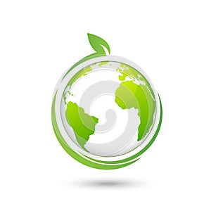 World Environmental and Ecology friendly design logo