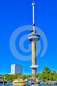 The World Famous Euromast Tower in Rotterdam