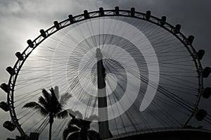 World famous Giant Wheel called as Singapore Flyer