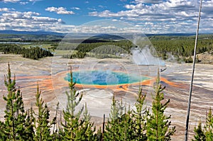 The World Famous Grand Prismatic Spring in Yellowstone National Park