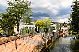 World famous health resort Bad Kissingen in Bavaria, Germany