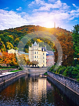 World-famous for its mineral springs, the town of Karlovy Vary Karlsbad was founded by Charles IV in the mid-14th century