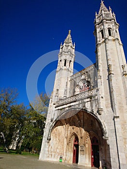 World famous monastery in Lisbon, Portugal