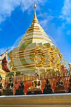 The world famous pagoda in Chiang Mai Phra That Doi Suthep