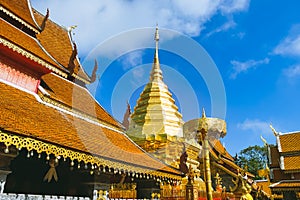 The world famous pagoda in Chiang Mai Phra That Doi Suthep