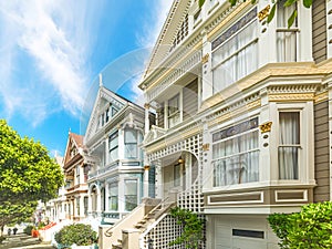 world famous painted ladies in San Francisco