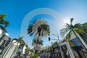 World famous Rodeo Drive in Beverly Hills