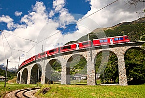 World famous swiss train