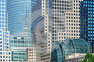 World Financial Center buildings and Winter Garden, NYC