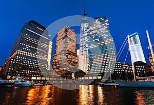 World Financial Center at night photo