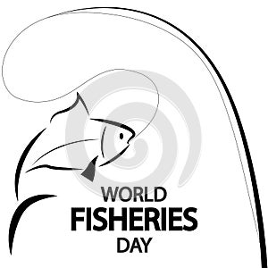 World Fisheries Day fish on a rod