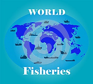 World fisheries poster design concept