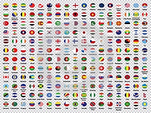 World Flags Collection-Rounded Flags