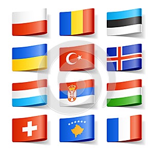 World flags. Europe. photo