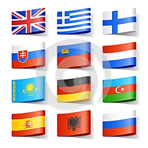 World flags. Europe. photo