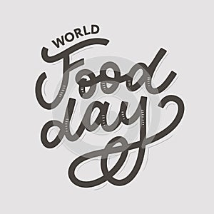 World Food Day Vector Illustration. Suitable for greeting card, poster and banner