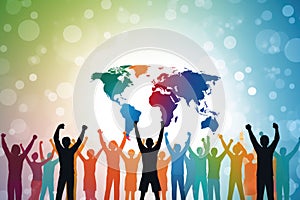 World global connect people togetherness Unity International concept