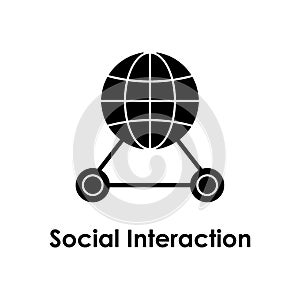 world, global, social interaction icon. Element of business icon for mobile concept and web apps. Detailed world, global, social