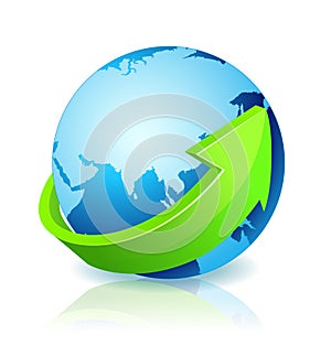 World Globe Go Green