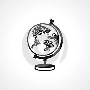 World globe icon. globe vector icon. globe isolated icon