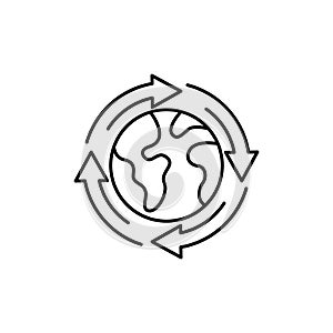 World globe Icon isolated on white background, globe Icon, globe Icon Vector, globe vector