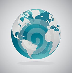 World Globe Maps - Vector Design photo