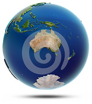 World globe - Oceania photo