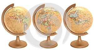 World globe in polish language