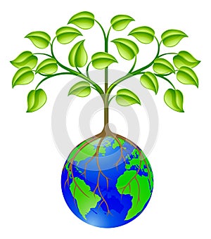 World globe tree