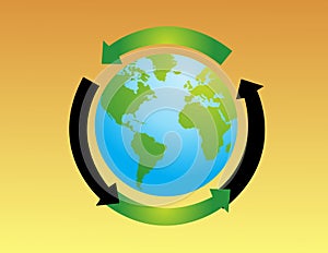 World globe vector illustratio