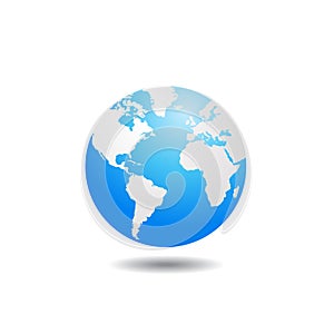 World globe vector illustration