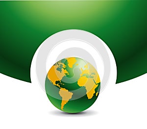 World globe vector illustration