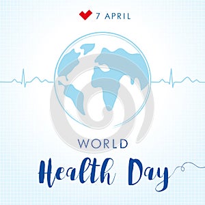 World Health Day cardio globe card