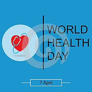 World Health Day. Healthcare, health protection and global medicine vector poster. Illustration of world health day