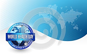 World health day illustration design
