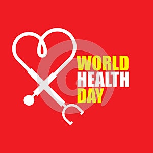 World Health Day Vector Template Design Illustration