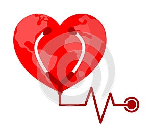 World heart day concept.