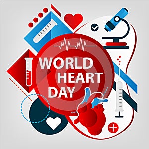 World Heart day concept. 29 september.
