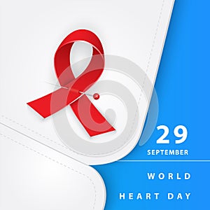 World Heart day concept. 29 september.