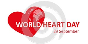 World heart day 29 september earth