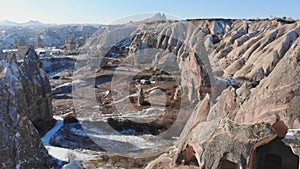 World Heritage, Cappadocia, Gereme, Turkey. Beautiful mountains of volcanic origin.