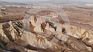 World Heritage, Cappadocia, Gereme, Turkey. Beautiful mountains of volcanic origin.