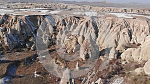 World Heritage, Cappadocia, Gereme, Turkey. Beautiful mountains of volcanic origin.