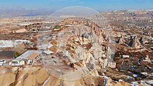 World Heritage, Cappadocia, Gereme, Turkey. Beautiful mountains of volcanic origin.