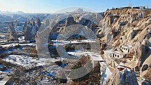 World Heritage, Cappadocia, Gereme, Turkey. Beautiful mountains of volcanic origin.