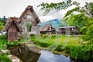 World Heritage Shirakawago Village is a farming village located in a valley along the Shogawa River, registered as a UNESCO World