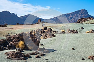Teide National Park, Santa Cruz de Tenerife in Canary Islands, Spain. photo