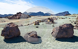 Teide National Park, Santa Cruz de Tenerife in Canary Islands, Spain. photo